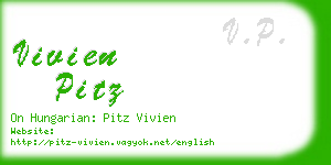 vivien pitz business card